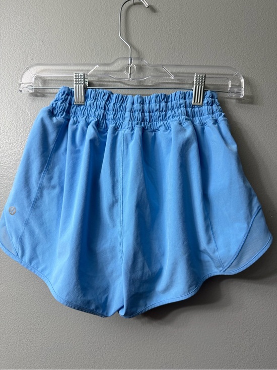 lululemon athletica Pants - Lululemon Hotty Hot High-Rise Lined Shorts vibrant light blue Athletic Shorts 6
